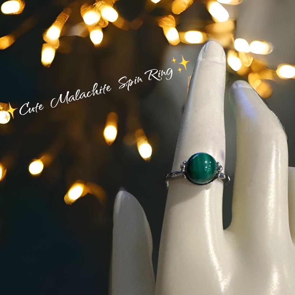 ✨Cute Malachite Spin Ring✨